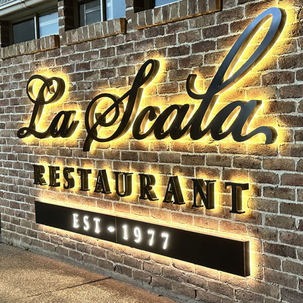 3d halo lit letters