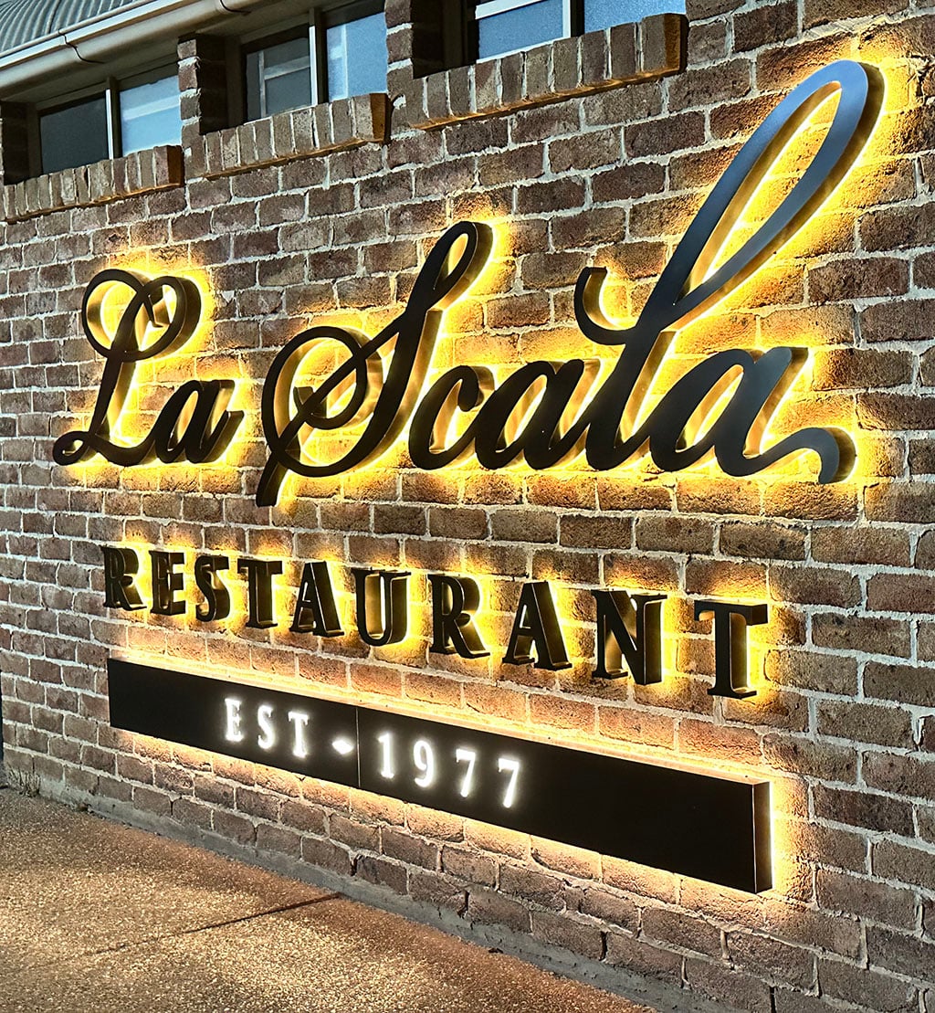 3d halo lit letters