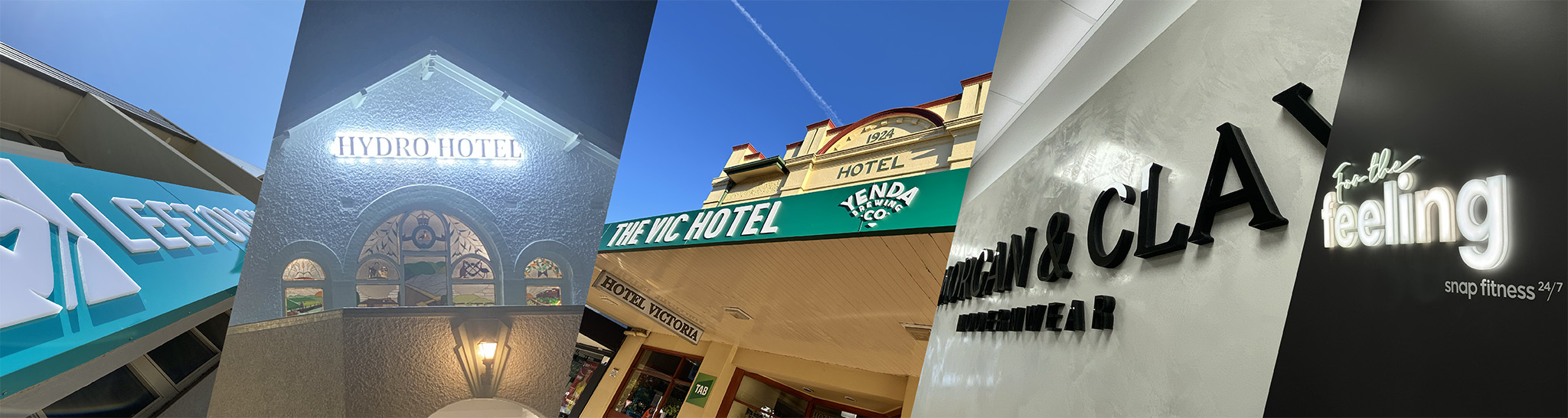 fabricated signs & letters banner
