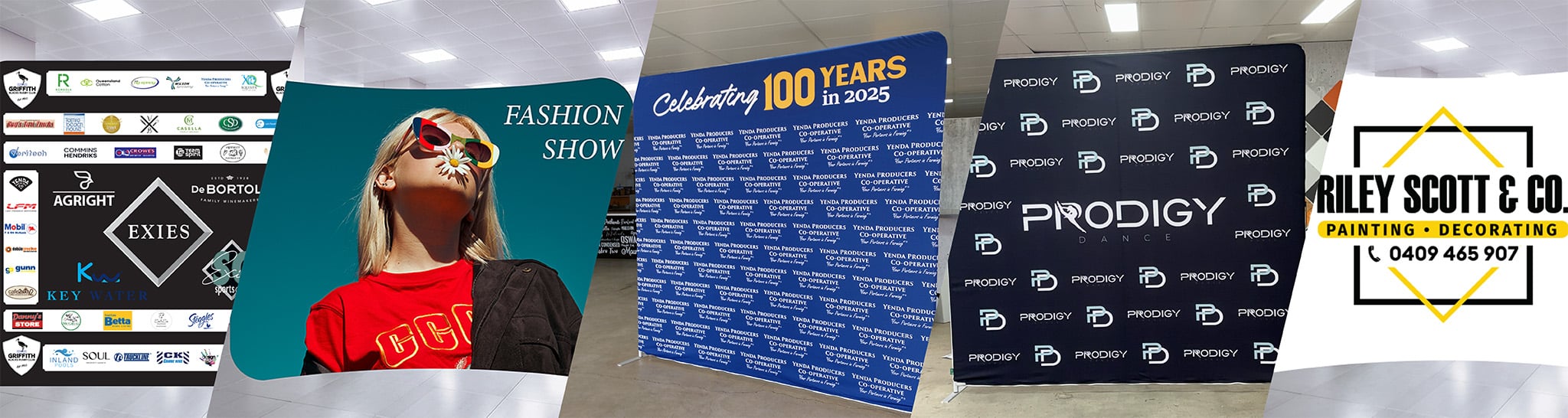 media wall banner