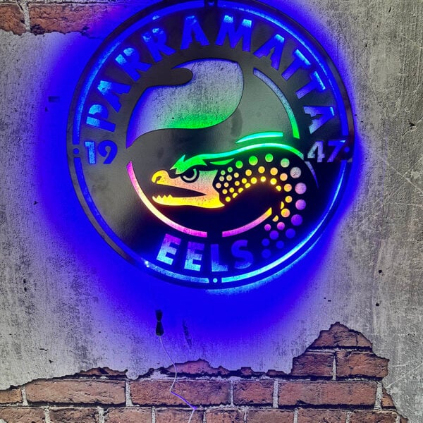 lit steel signs