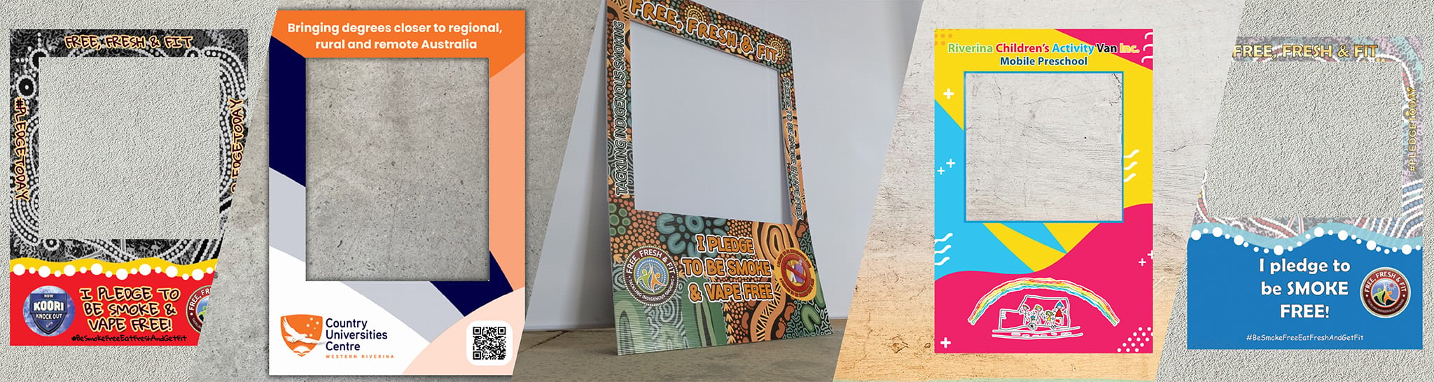 selfie frames banner