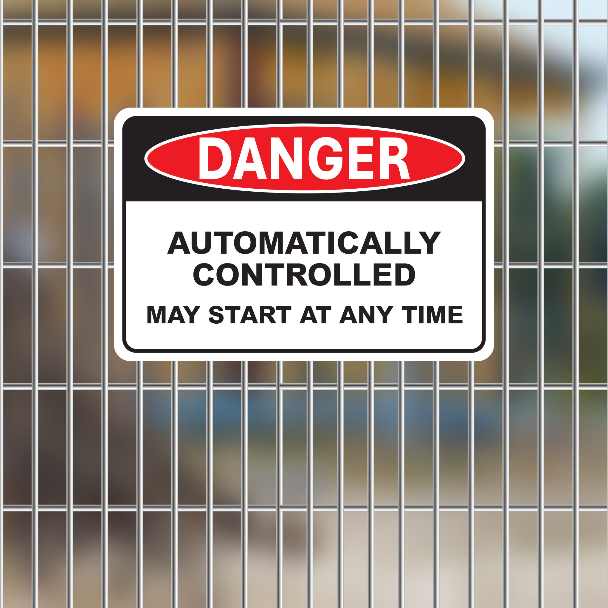 SS-DC-DAN015 - DANGER - AUTOMATICALLY CONTROLLED Dobija Creative