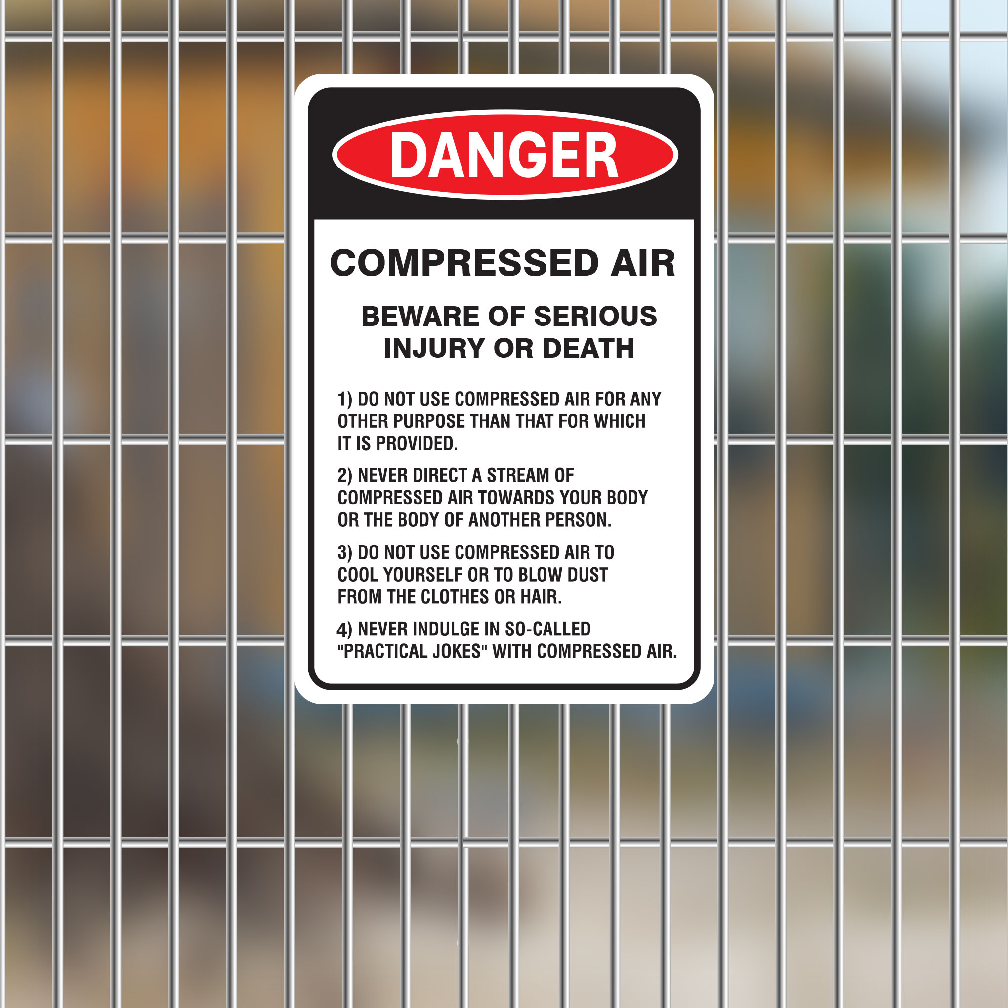 SS-DC-DAN021 - DANGER - COMPRESSED AIR Dobija Creative