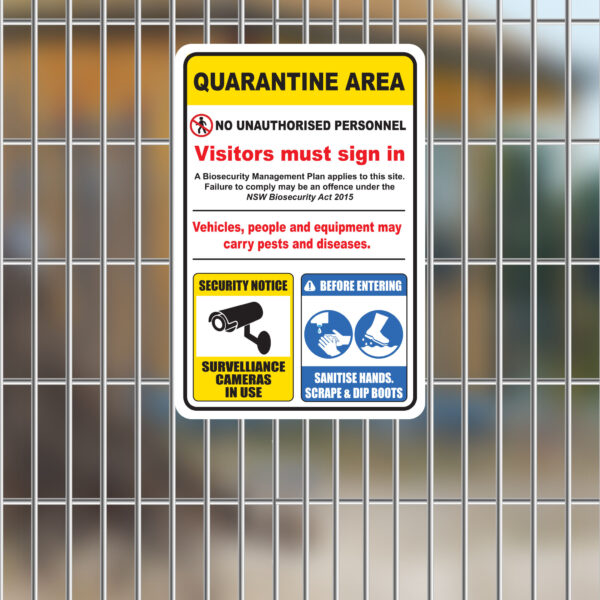 Hazchem & Biosecurity Signs - Dobija Creative