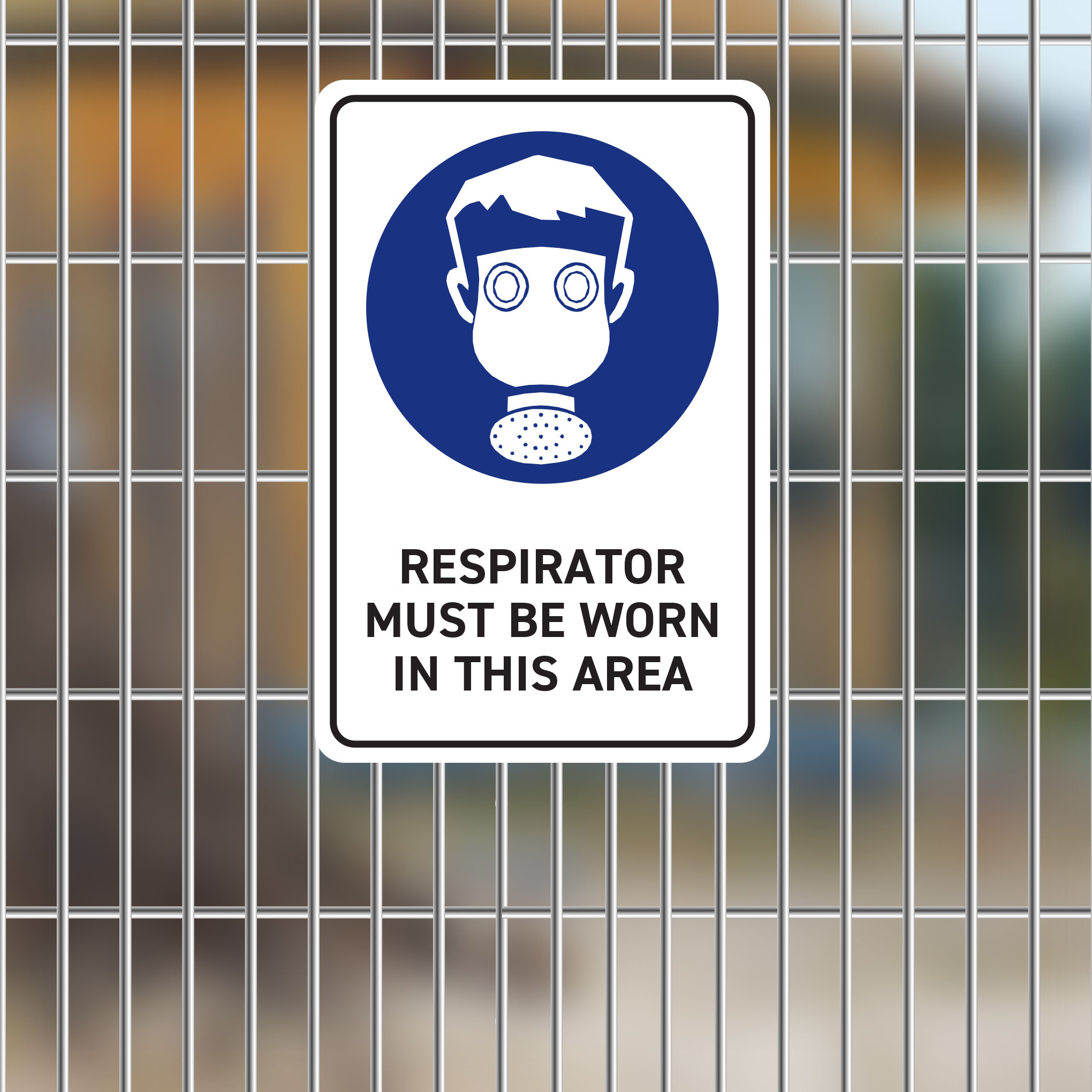 SS-DC-MAN029 -RESPIRATOR MUST BE WORN IN THIS AREA Dobija Creative