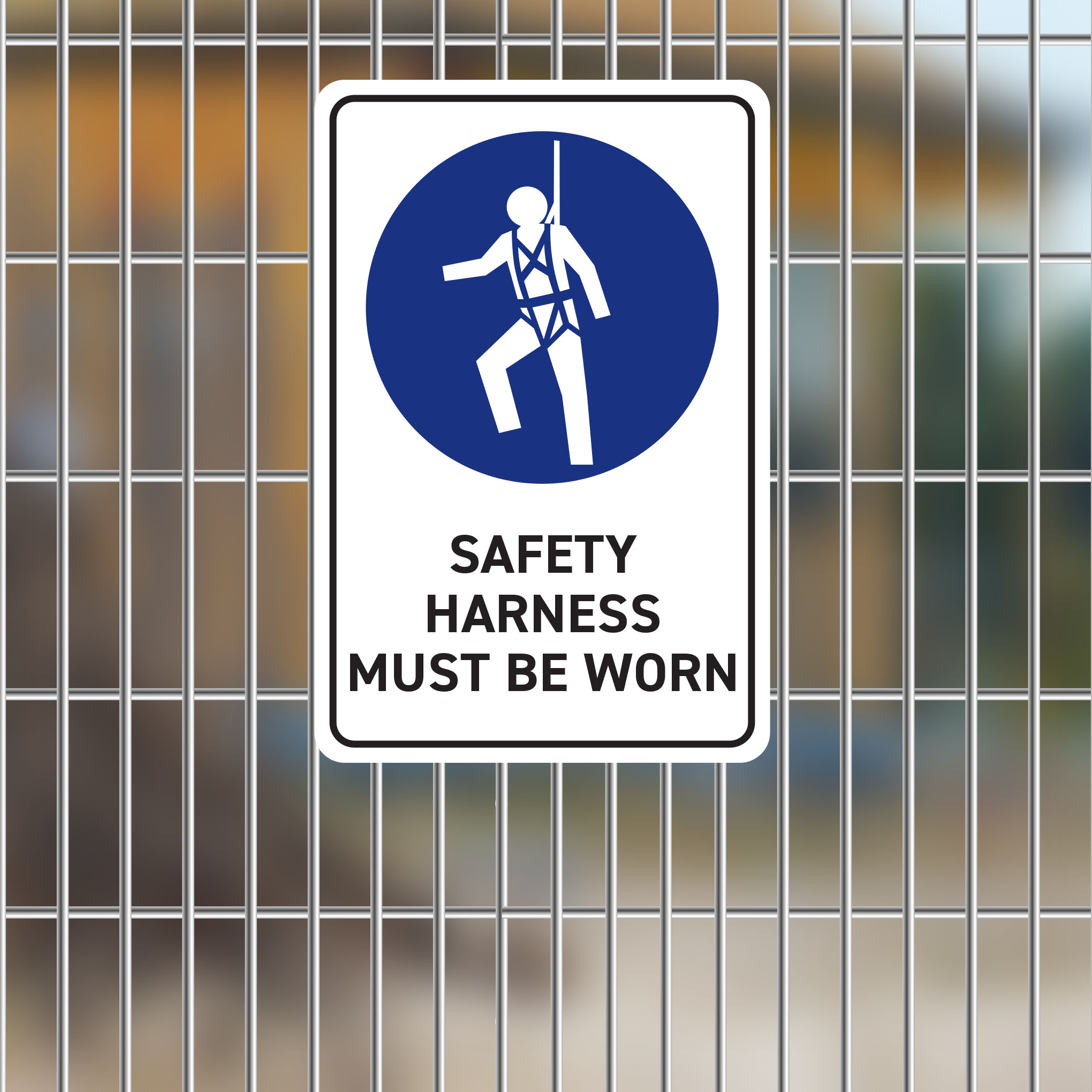 SS-DC-MAN031 -SAFETY HARNESS MUST BE WORN Dobija Creative