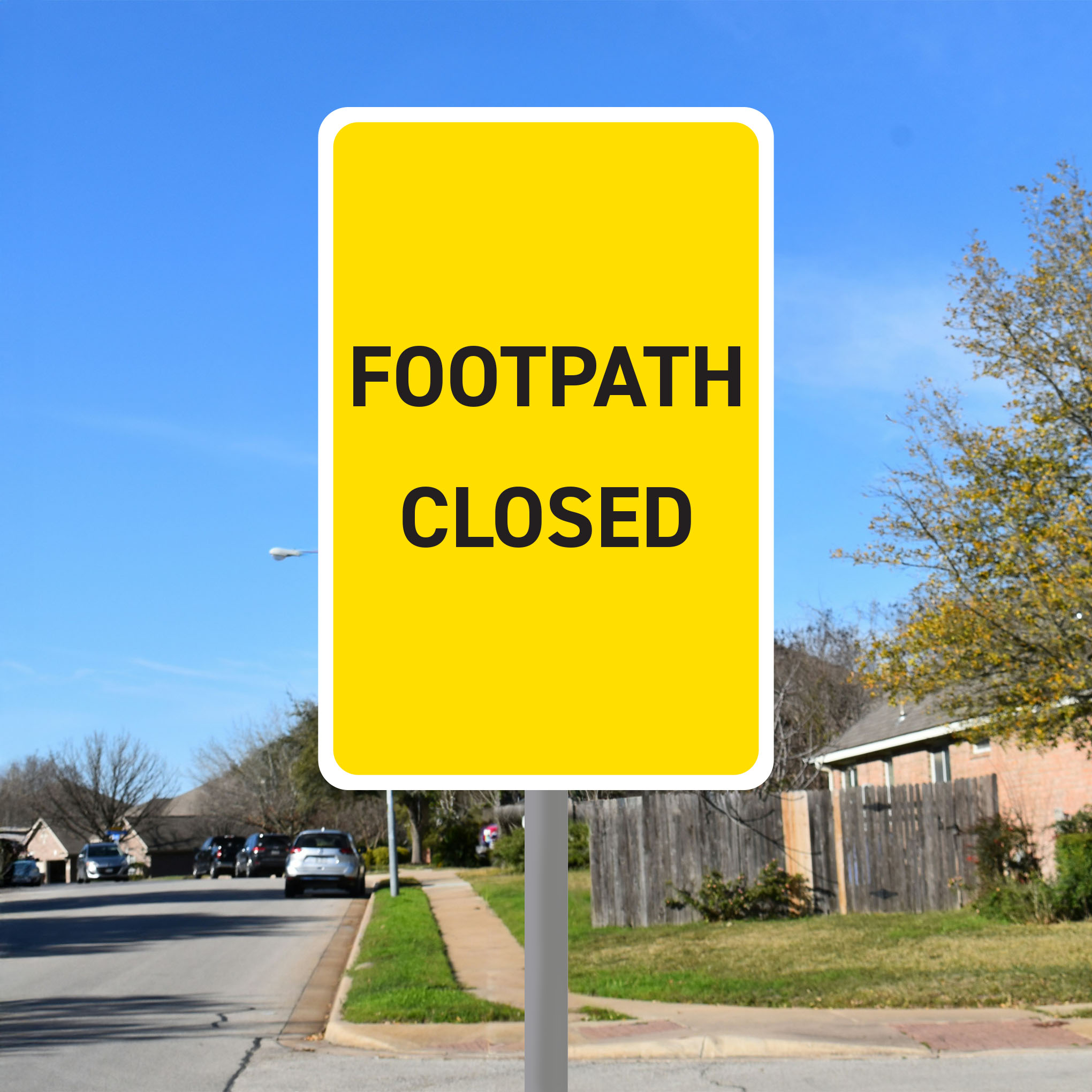 SS-DC-ROA012 - ROAD SIGNS - FOOTHPATH CLOSED Dobija Creative