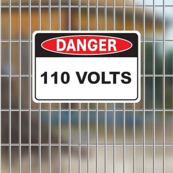 SS-DC-DAN004 - DANGER - 110 VOLTS