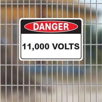 SS-DC-DAN008 - DANGER - 11000 VOLTS